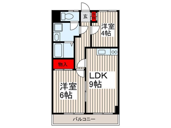 梅翔レジデンスの物件間取画像